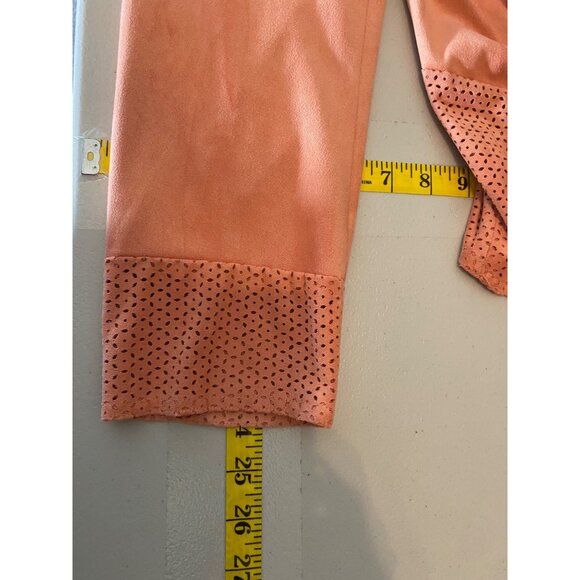 Chicos Peach Asymmetrical Hem Open Cardigan Jacket Chicos Size 1 Small - Picture 12 of 12